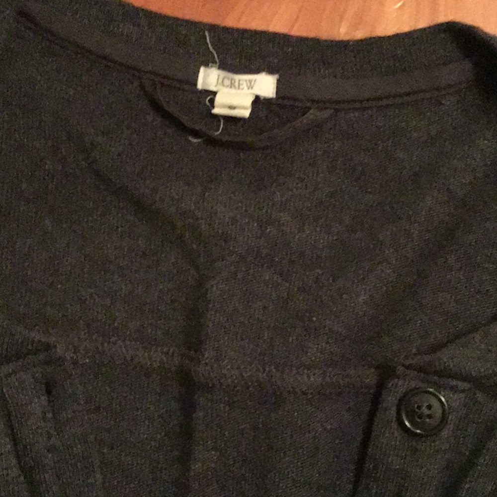 J Crew grey sweatshirt dress